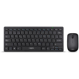 Kit Combo Teclado + Mouse Cybertel Hacker Black WT803 WiFi