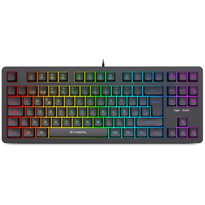 Teclado USB Cybertel Killer Rainbow Gamer, K501 / Cybertel