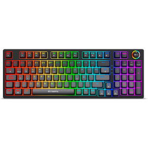 Teclado Mecanico Cybertel Striker RGB 96 Teclas Bluetooth WiFi Recargable USB Gamer, K1008-3M