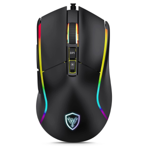 Mouse Micronics Legend 8 USB 6 Botones 12800 DPI LED Gamer, M803-8