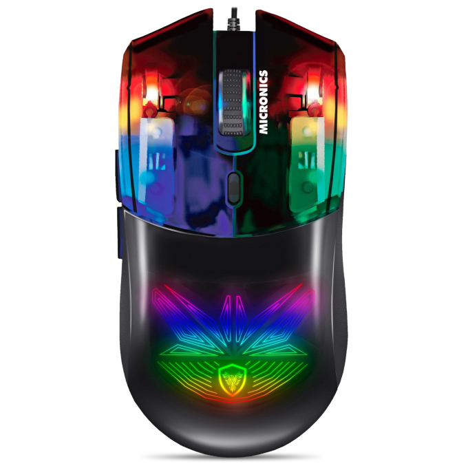 Mouse Micronics Spectre USB RGB 7 Botones 12800 DPI Gamer, GM812 / Micronics