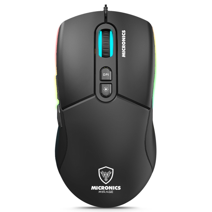 Mouse Micronics Mirage USB RGB 7 Botones 12800 DPI Gamer, GM890 / Micronics