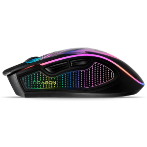 Mouse Micronics Dragon 3 Bluetooth WiFi Recargable USB-C RGB 7 Botones 4800 DPI Gamer, GM806-3M / Micronics
