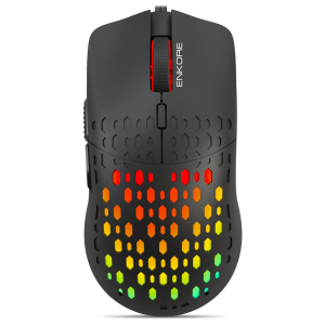 Mouse Enkore Vibrant USB 6 Botones 3600 DPI 7 LEDs Gamer, EKM303