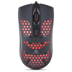 Mouse Enkore Ingravide USB Negro 4 Botones 7 LEDs Gamer, EKM118K