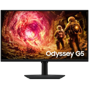 Monitor Samsung Odyssey G5 32 WQHD 2560x1440 Fast IPS 180Hz 1ms FreeSync G-Sync HDMI DisplayPort VESA, Gamer, S32FG500EL