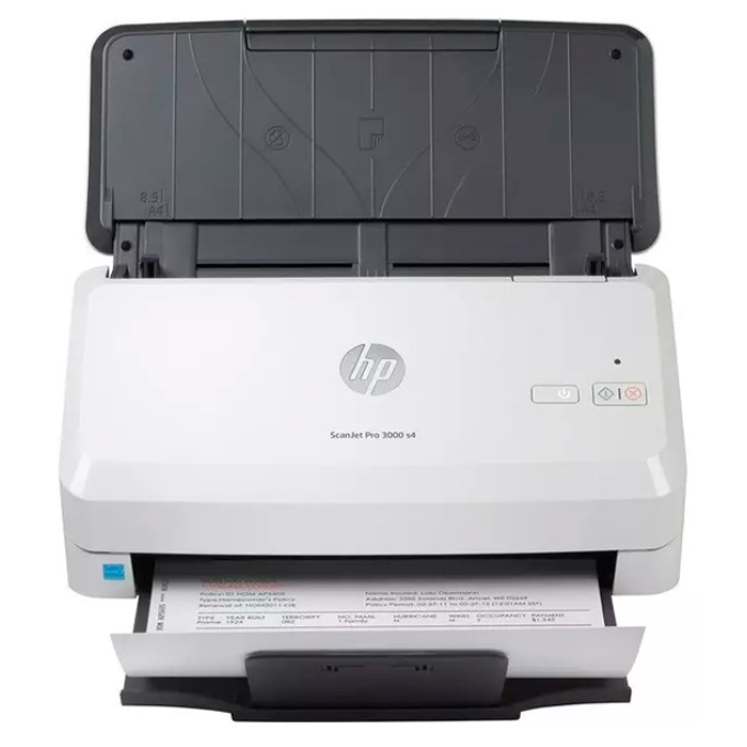Escaner de Documentos HP ScanJet Pro 3000 s4 Dos Caras 40 ppm, ADF 50 Hojas, 600 dpi, USB 3.0, 6FW07A#AKV / HP