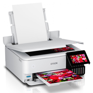 Impresora Multifuncional Epson EcoTank L8160 Color, Inyeccion de Tinta, 16 ppm, USB 2.0, LAN, Wi-Fi, C11CJ20303 / Epson