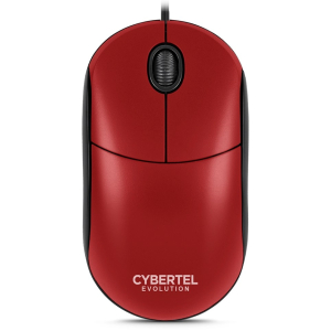 Mouse Cybertel Evolution USB, M234 Rojo