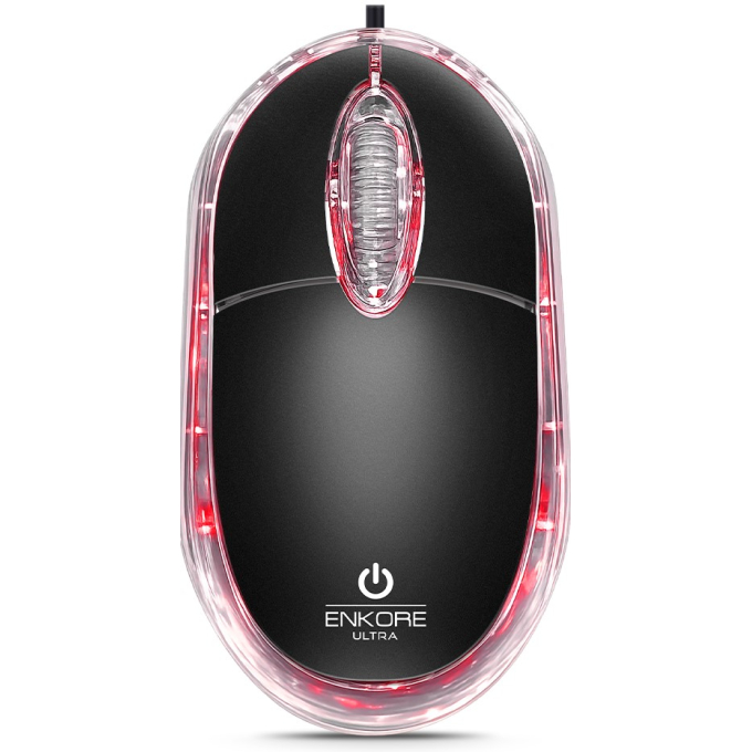 Mouse Enkore Ultra Black USB, EKM100K / Enkore