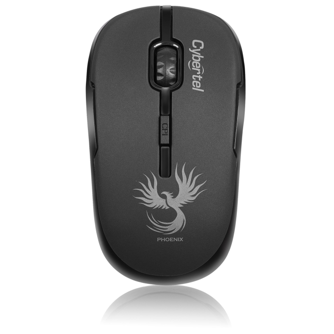 Mouse Inalambrico Cybertel Phoenix Black WiFi Recargable, M700X / Cybertel