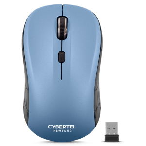 Mouse Inalambrico Cybertel Newton 2 Celeste Bluetooth + WiFi, M319-2M