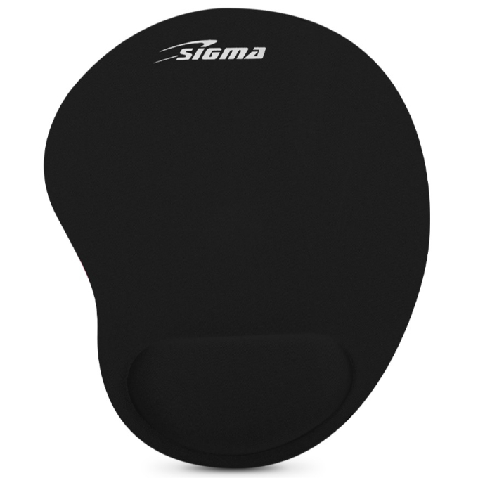 Pad Mouse Sigma X55 Black con Munequera de Espuma / Sigma