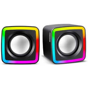 Parlantes 2.0 Micronics Frantic LED 2, S302