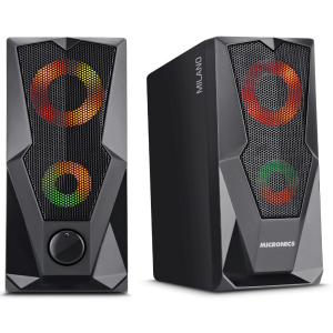 Parlantes 2.0 Micronics Milano Black USB RGB 2.5, S310U