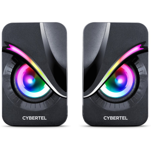 Parlantes 2.0 Cybertel Exxpert+ USB RGB 2pulgadas, S301U / Cybertel
