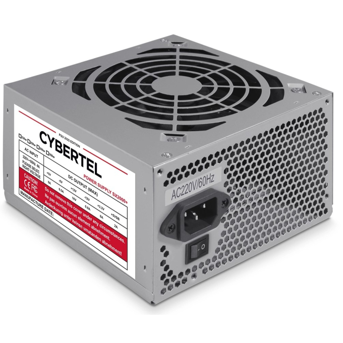 Fuente de Poder ATX Cybertel 230W Flat Cables, SX2000+ / Cybertel