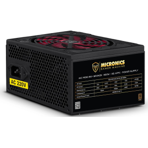 Fuente de Poder ATX Micronics 650W PPFC 80 Plus Bronze, P650-80