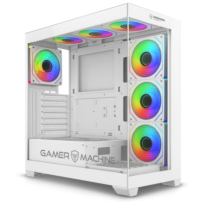 Case Micronics Legend 7 White, 7 Ventiladores ARGB, GC806W / Micronics