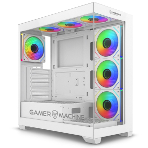 Case Micronics Legend 7 White, 7 Ventiladores ARGB, GC806W
