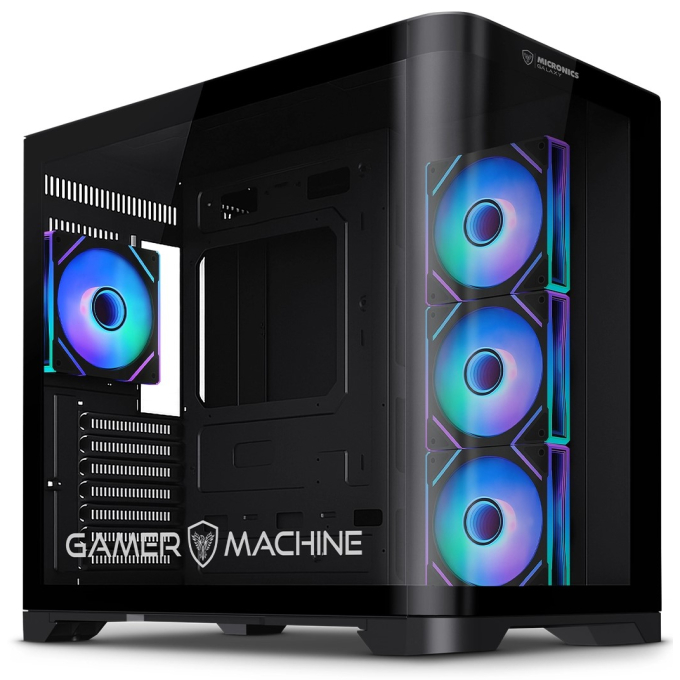 Case Micronics Galaxy Black 4 Ventiladores ARGB, FC1034 / Micronics