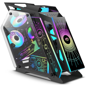 Case Cybertel Transformer Black 6 Ventiladores ARGB, CBX8118
