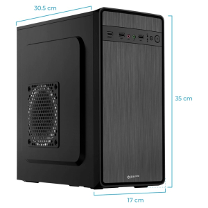 Case Enkore Nitro microATX con Fuente 230W y Ventilador 8 cm, ENC1000 / Enkore