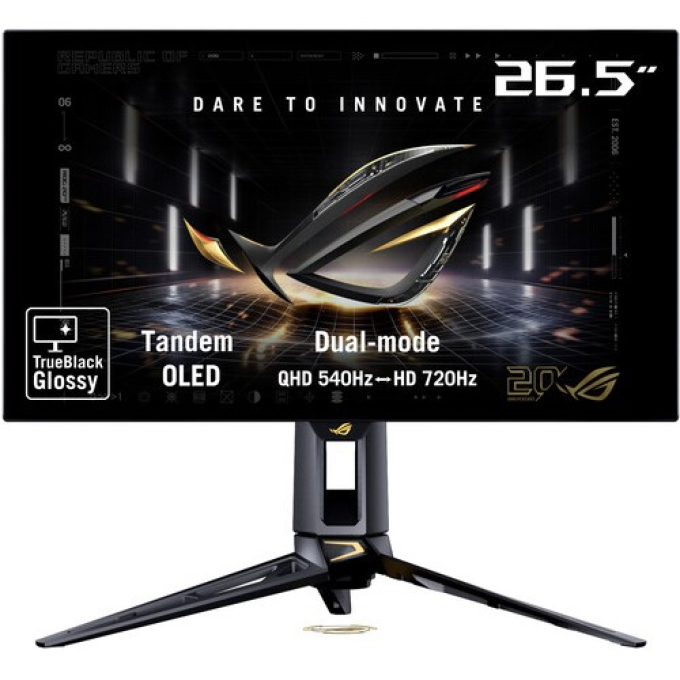 Monitor ASUS ROG Swift OLED 26.5pulgadas QHD 2560x1440 WOLED 540Hz/720Hz 0.02ms, Gamer, PG27AQWP-G / Asus