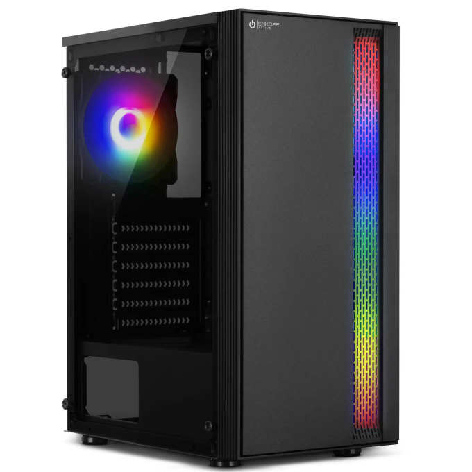 Case Enkore Active con 1 Ventilador y Tira RGB, ENC3000 / Enkore