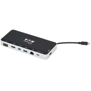 Estacion de Acoplamiento USB-C Tripp Lite Triple Display 4K, HDMI, DisplayPort, Mini DisplayPort, VGA, RJ-45, USB-A, USB-C PD / TRIPP-LITE