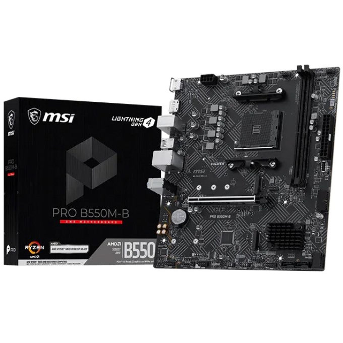 Placa Madre MSI PRO B550M-B DDR4 / MSI