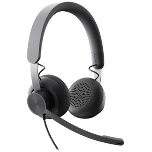 Audifonos con Microfono Logitech Zone Wired B2B, USB/USB-C, Microsoft Teams, Black, 981-000871