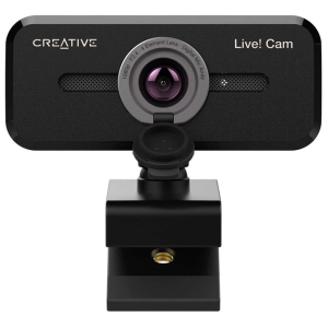 Camara Web Creative Live Cam Sync V2 Full HD 1080p Dual Microfono USB con Tapa Black, 73VF088000000
