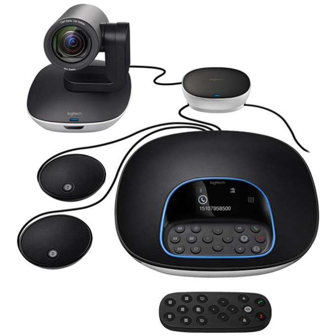 Camara de Conferencia Logitech Group Bundle ConferenceCam Black, 960-001060 / LOGITECH