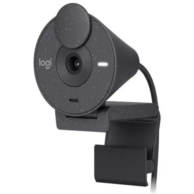 Camara Web Logitech Brio 300 Full HD 1080p USB-C Black, 960-001413 / LOGITECH