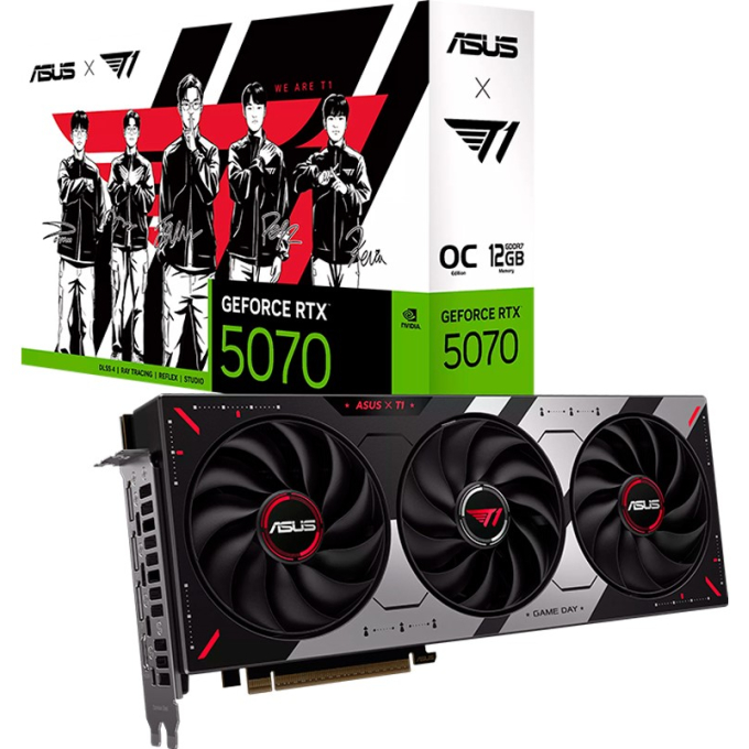 Tarjeta de Video ASUS T1 Gaming RTX 5070 12GB GDDR7 / Asus