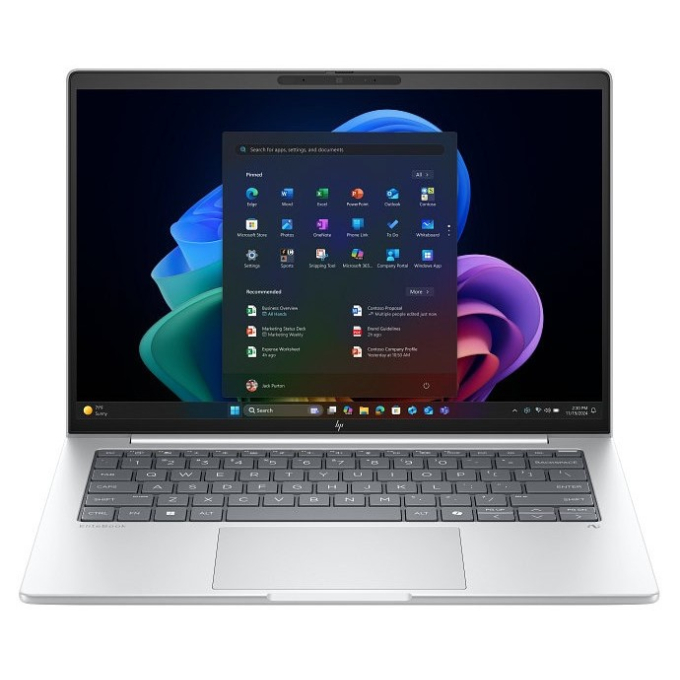 Laptop HP EliteBook 8 G1i, Intel Core Ultra5 226V, Memoria RAM 16GB DDR5, Disco Solido 512GB SSD, Video Integrado, Pantalla 14pulgadas WUXGA IPS, Win11 Pro, Black / HP