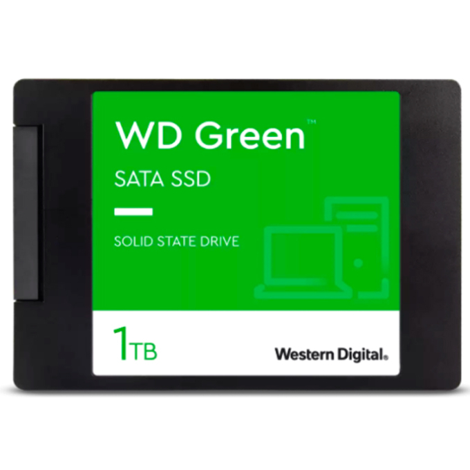 Disco Duro Solido 1Tb SSD, Western Digital, SATA, GREEN, WDS100T3G0A / Western Digital