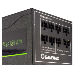 Fuente de Poder GameMax 800W 80 Plus Bronze Semi-Modular / GAMEMAX