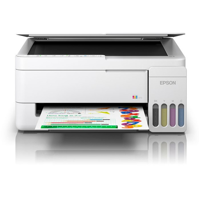 Impresora Multifuncional Epson EcoTank L3352 a Color, Wi-Fi, White / Epson