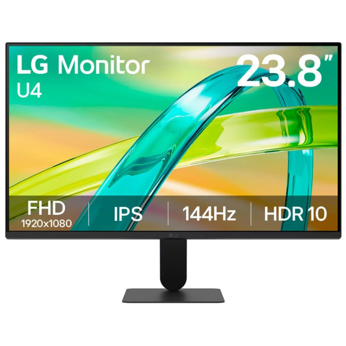 Monitor LG 24U411B-B 23.8pulgadas Full HD 1920x1080 IPS 144Hz 1ms, VGA, HDMI, HDR10 / LG
