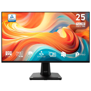 Monitor MSI PRO MP251 E14L 24.5 Full HD 1920x1080 IPS 144Hz, HDMI, VGA, Gamer