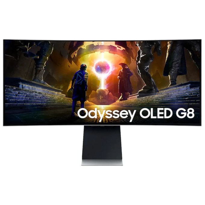 Monitor Samsung Odyssey OLED G8 34pulgadas Curvo 3440x1440 UWQHD 175Hz, DisplayPort, Gamer, LS34DG850SLXPE / Samsung