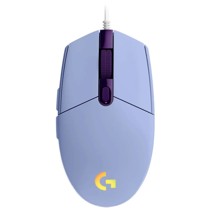Mouse Gamer Logitech G203, LIGHTSYNC, 8000 DPI, RGB, Lila, 910-005851 / LOGITECH