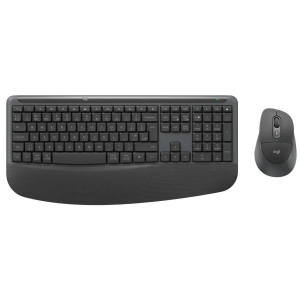 Teclado y Mouse Inalambricos Logitech Signature Comfort Plus MK880, Bluetooth, Graphite, 920-014019
