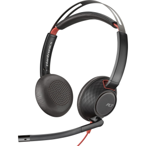 Audifonos con Microfono Poly Blackwire 5220, Cableados, 8X231AA / Poly