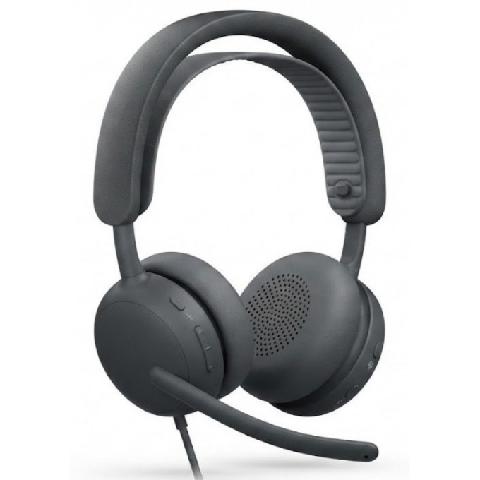 Audifonos con Microfono Logitech Zone Wired 2 for Business, Estereo, Graphite, 981-001632 / Logitech