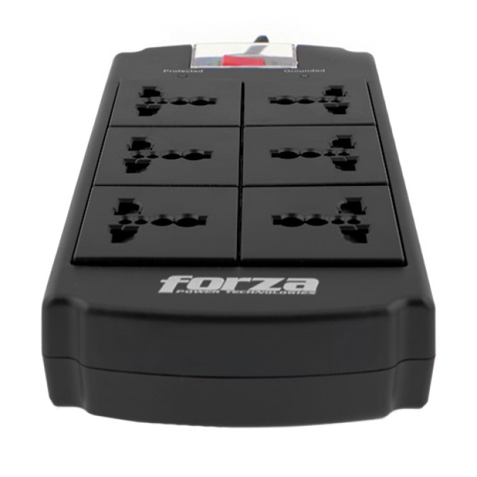 Protector contra Sobretensiones Forza FSP-06MN 6 Tomas de Corriente, NEMA, 110/240V / Forza