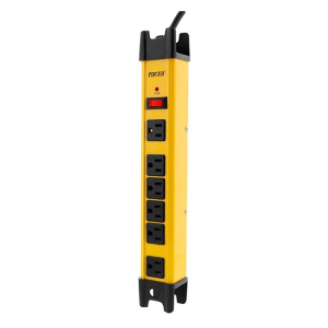 Protector contra Sobretensiones Forza FSP-806 125V 1875W, 6 Tomas de Corriente, Cable 91cm, Amarillo / Forza