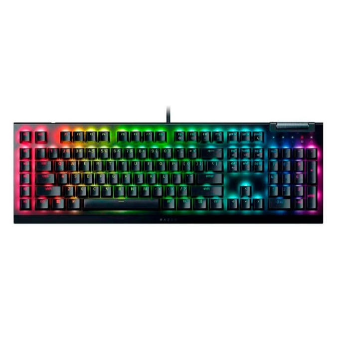 Teclado Razer BlackWidow V4 X, QWERTY EE. UU, Interruptores Razer Green Gen-3, Mecanico, Retroiluminacion, RZ03-04700200-R3U1 / Razer